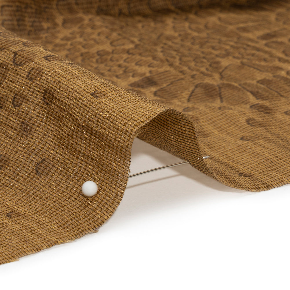 French Whisper-Thin Bronze Cotton Blend Detail French Whisper-Thin Bronze Cotton Blend Detail