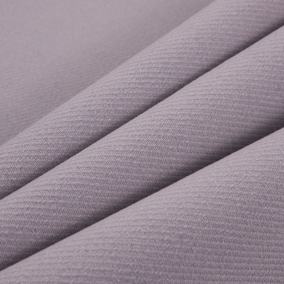 Ivory/Evening Haze Cotton-Wool Double Cloth Twill - Folded Ivory/Evening Haze Cotton-Wool Double Cloth Twill - Folded