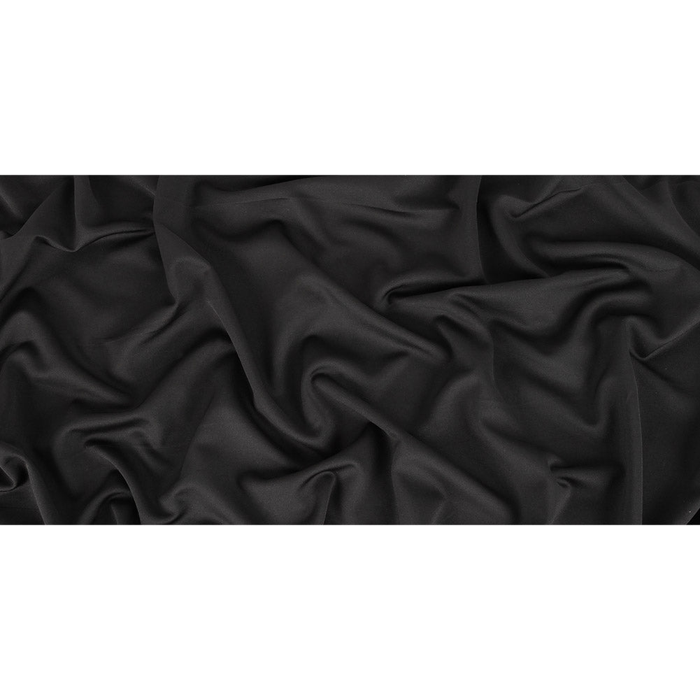 Black Stretch Polyester Tricot Folded Black Stretch Polyester Tricot Folded