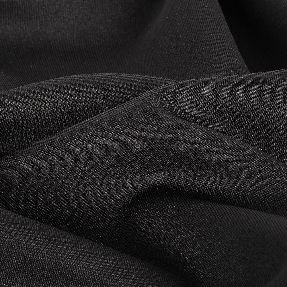 Black Stretch Polyester Tricot Full Black Stretch Polyester Tricot Full