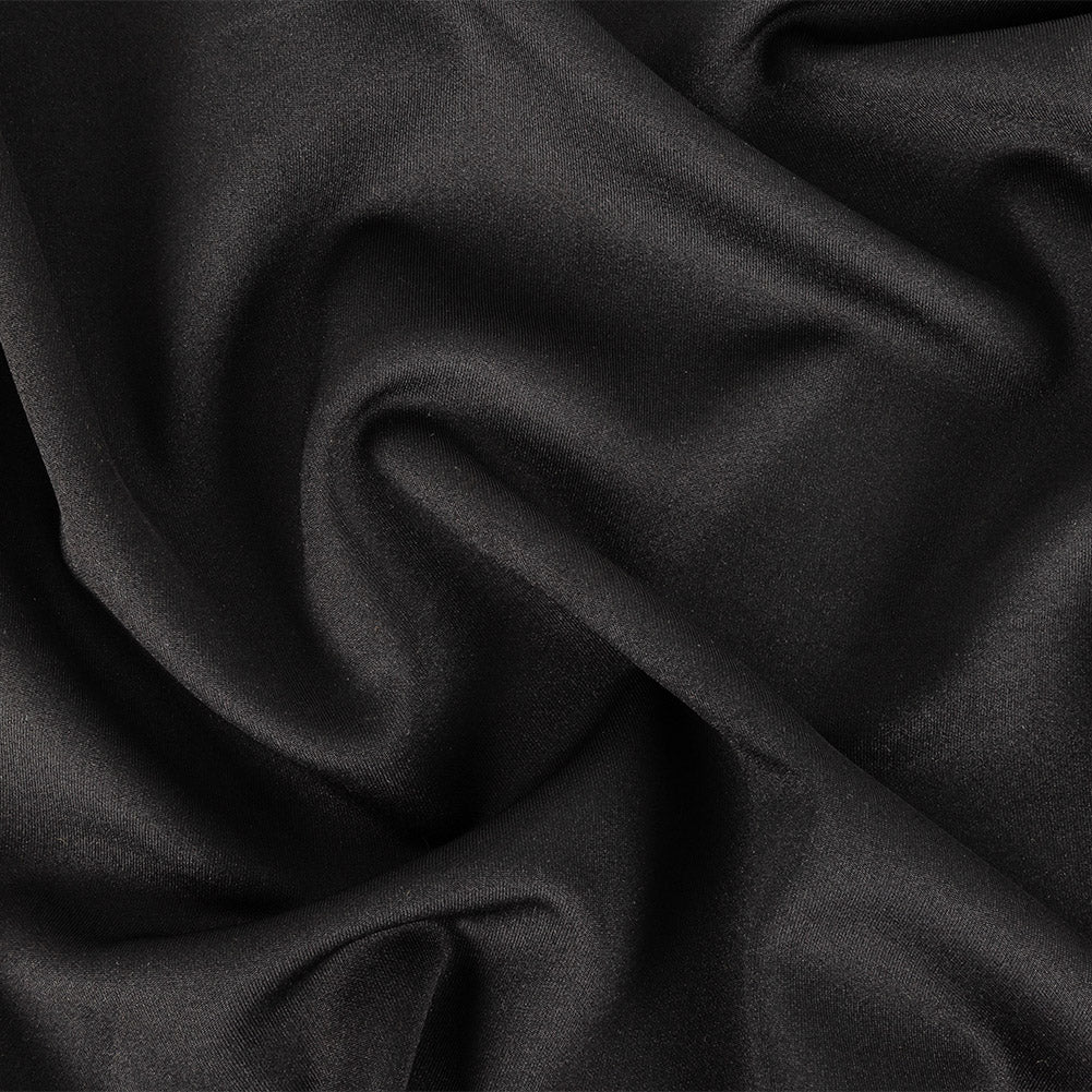 Black Stretch Polyester Tricot Black Stretch Polyester Tricot