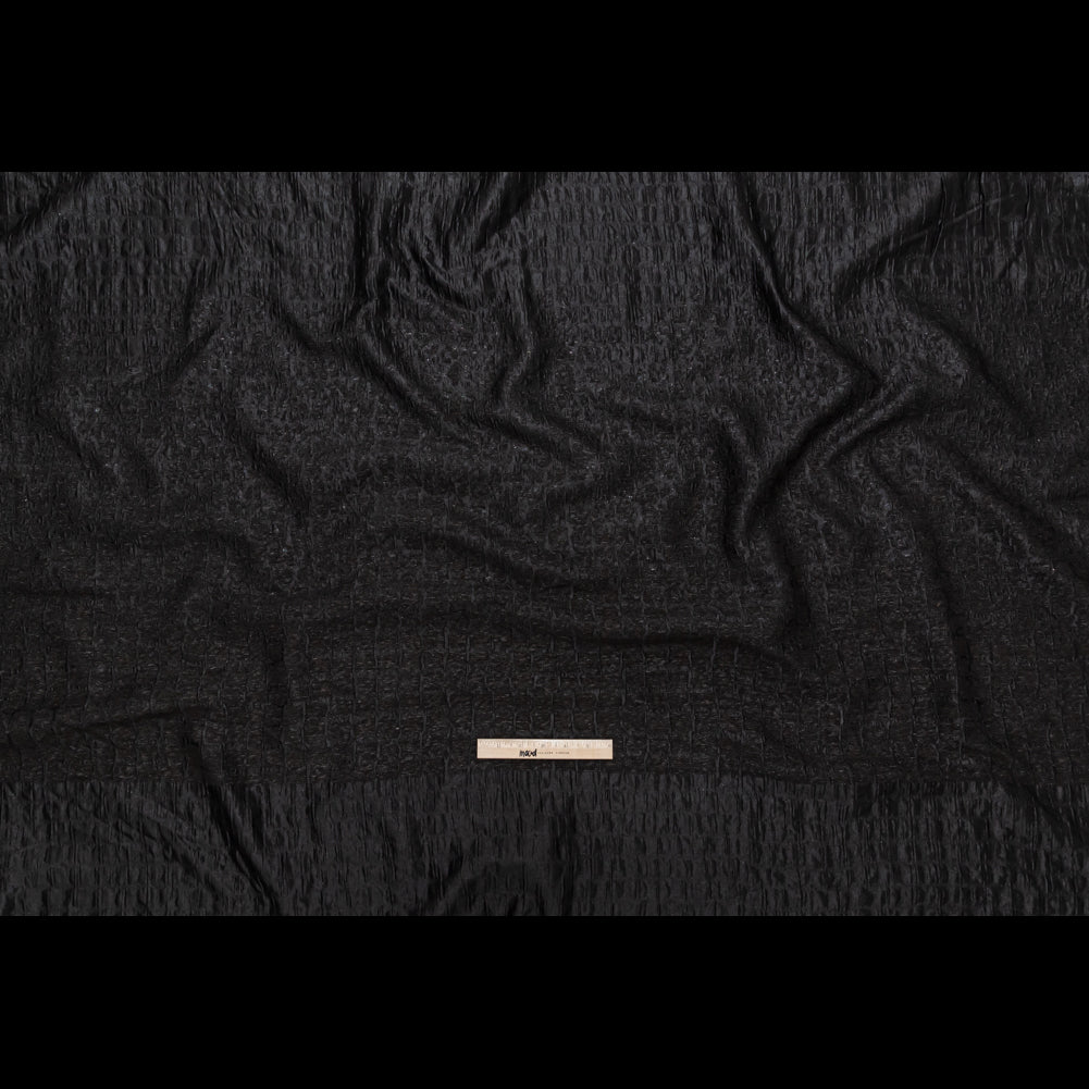 Metallic Mulch Ombred Reptile Brocade Panel - Folded Metallic Mulch Ombred Reptile Brocade Panel - Folded