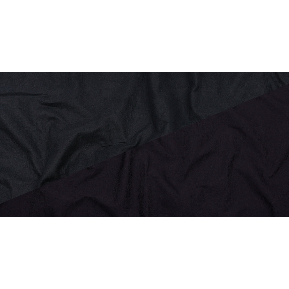 Navy Textured Polyester Woven Bonded to Gray Brushed Cotton Coating - Full Navy Textured Polyester Woven Bonded to Gray Brushed Cotton Coating - Full