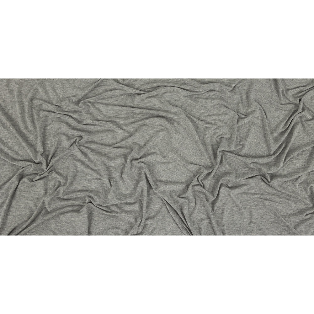 Heathered Drizzle Gray Rayon Jersey Full Heathered Drizzle Gray Rayon Jersey Full