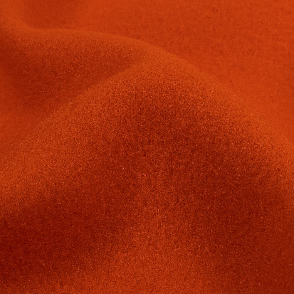 Pumpkin Orange Acrylic Fleece Detail Pumpkin Orange Acrylic Fleece Detail