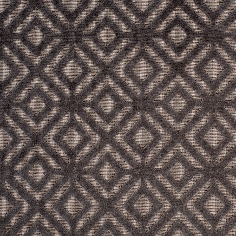 Brown Geometric Cut Velvet Brown Geometric Cut Velvet