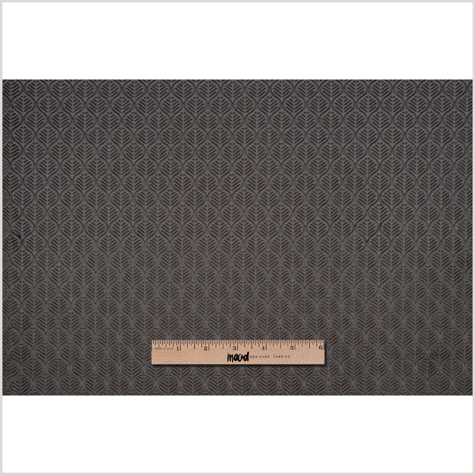 Stone Gray Geometric Cut Velvet - Full Stone Gray Geometric Cut Velvet - Full