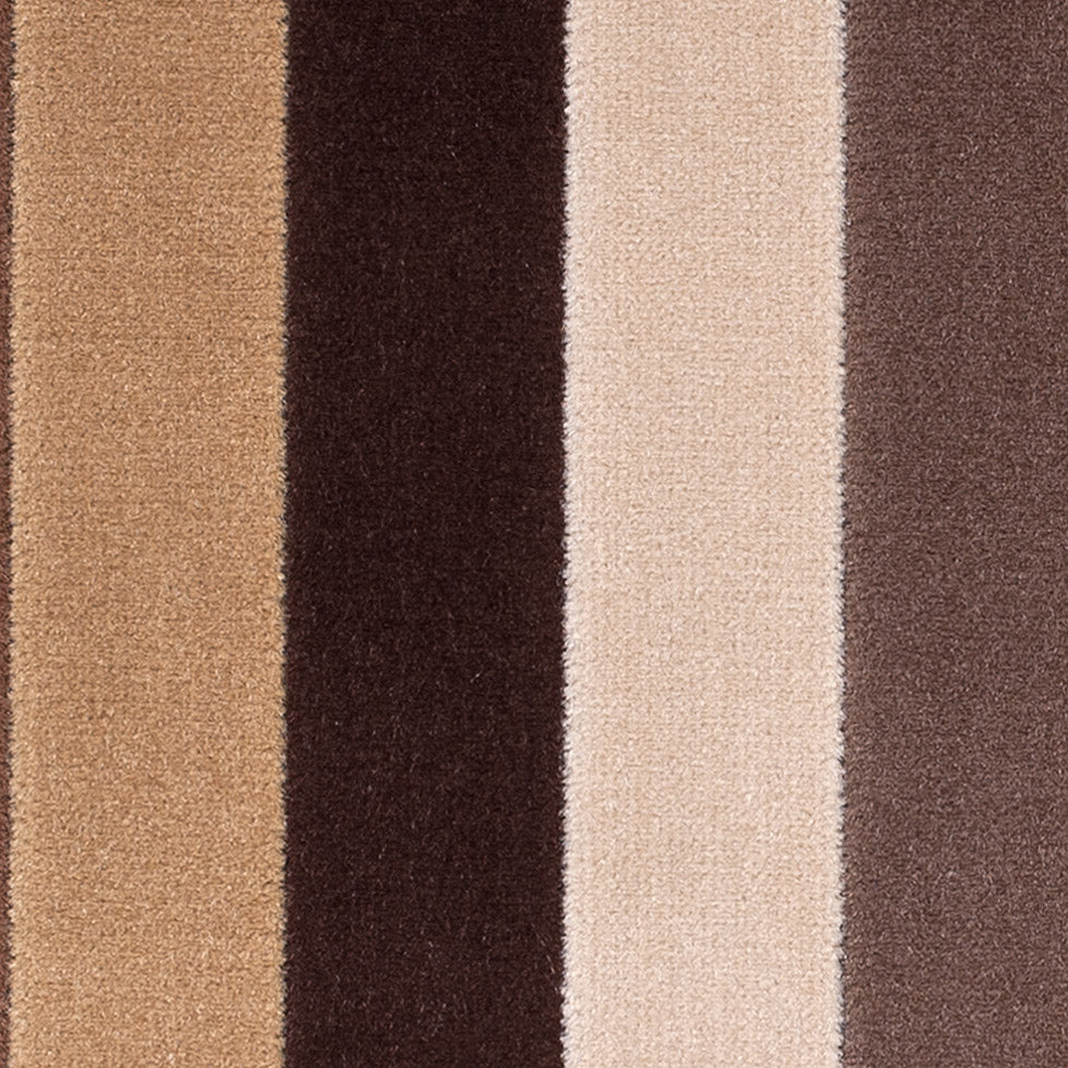 Tan and Brown Striped Velvet - Detail Tan and Brown Striped Velvet - Detail