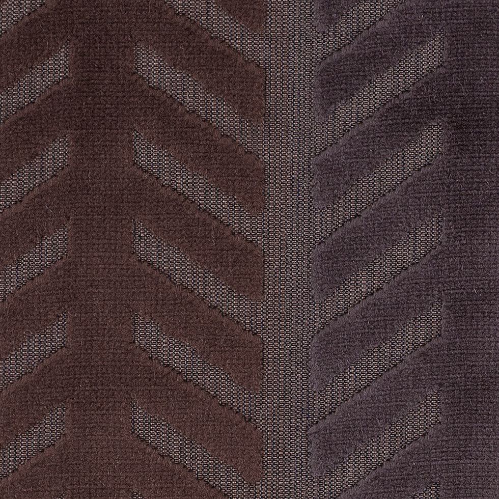 Brown and Aqua Geometric Cut Velvet Detail Brown and Aqua Geometric Cut Velvet Detail