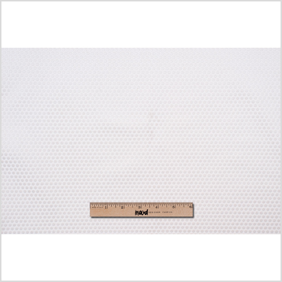 Ivory Dotted Cut Velvet Full Ivory Dotted Cut Velvet Full