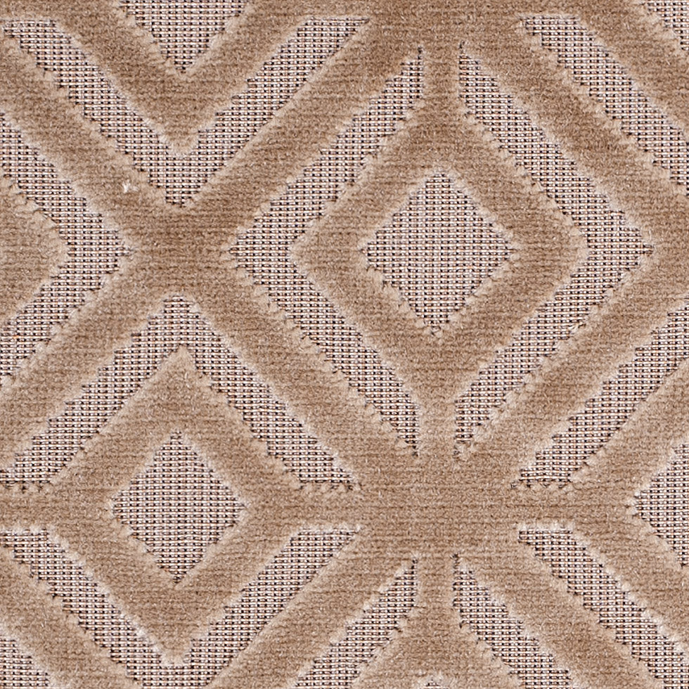 Camel Geometric Cut Velvet Detail Camel Geometric Cut Velvet Detail