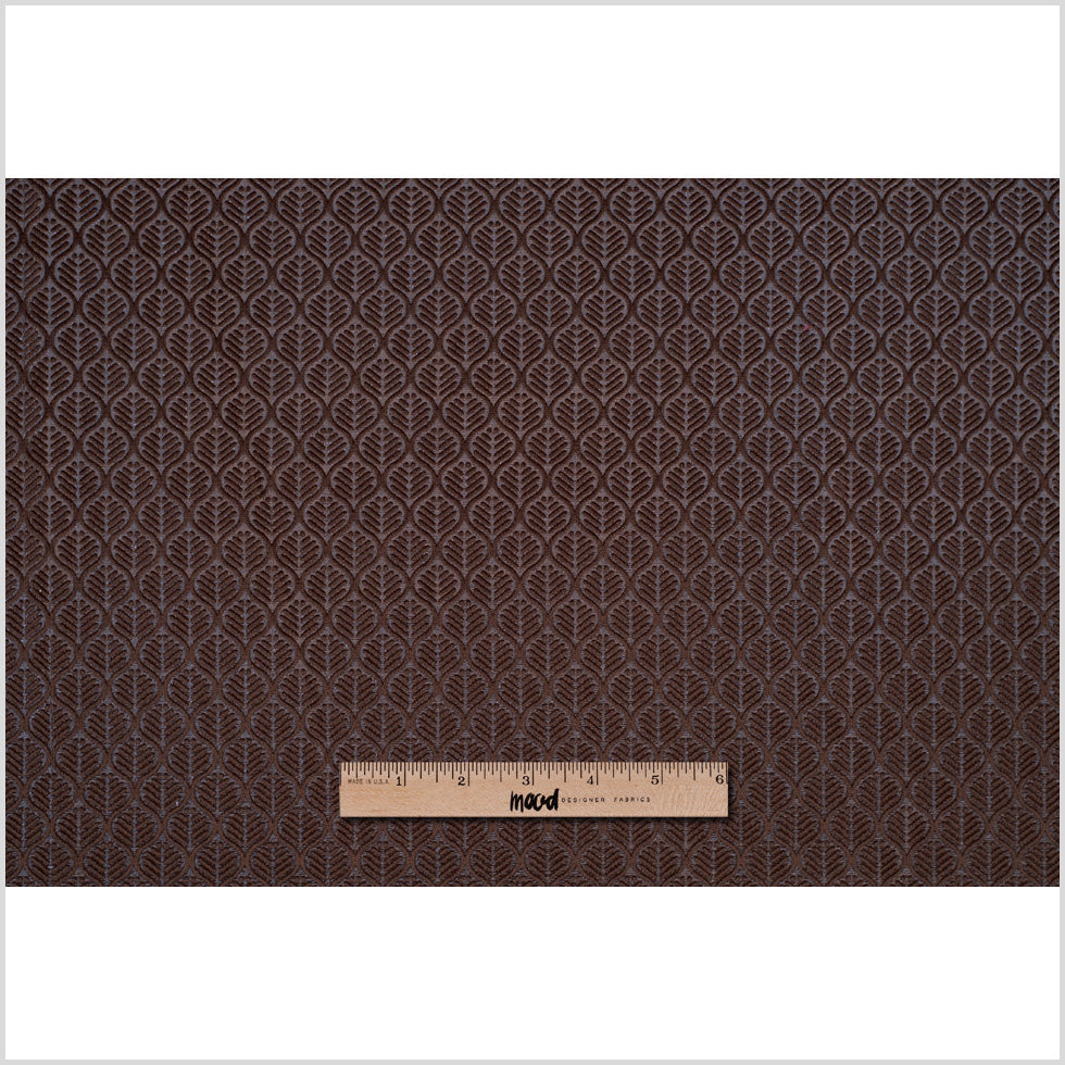 Brown Geometric Cut Velvet Full Brown Geometric Cut Velvet Full