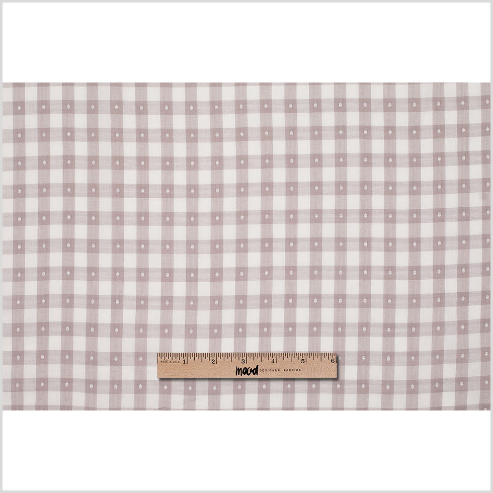 Steven Alan Beige/Ecru Checkered Cotton Shirting Full Steven Alan Beige/Ecru Checkered Cotton Shirting Full