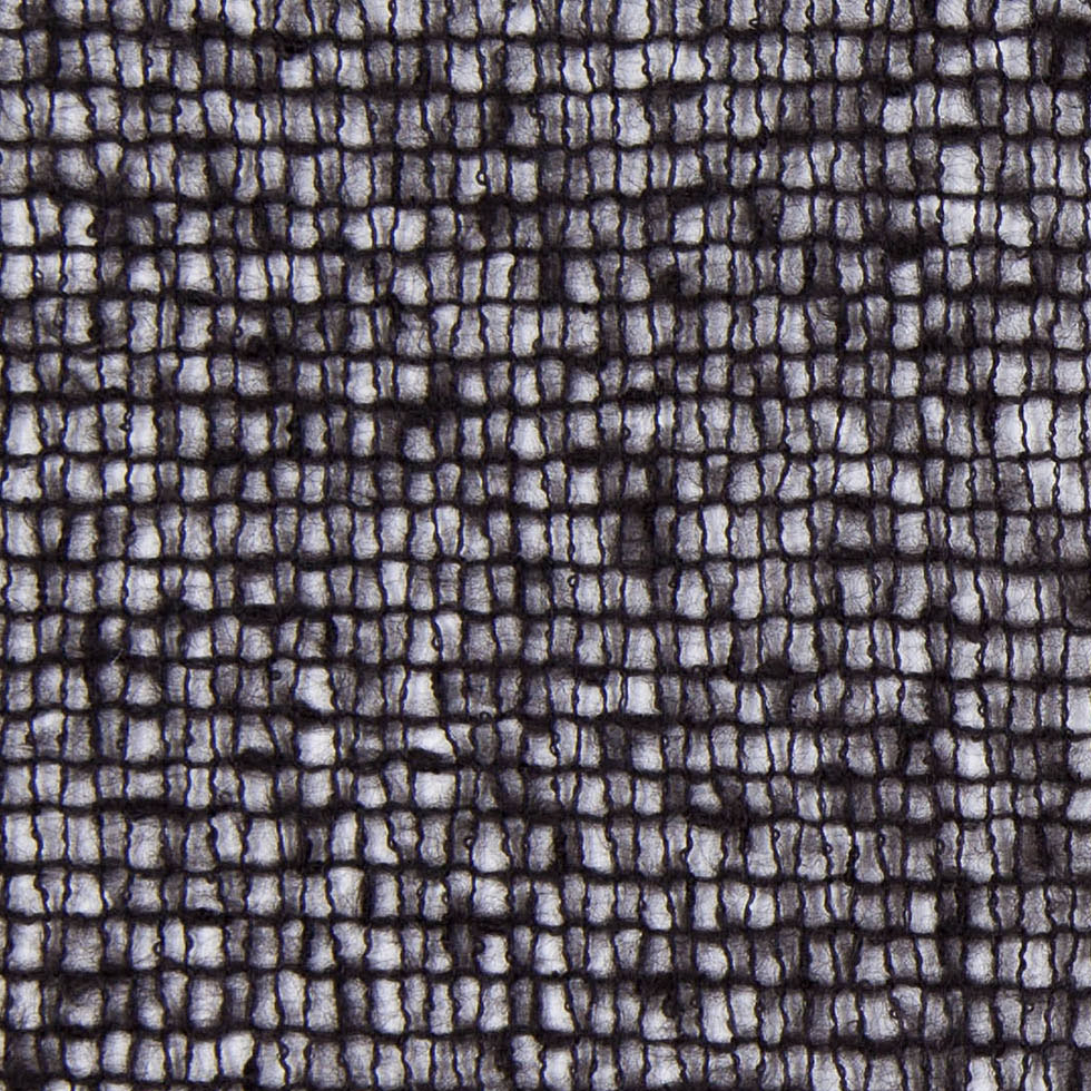 Black Open Weave Wool-Blend Sweater Knit - Detail Black Open Weave Wool-Blend Sweater Knit - Detail