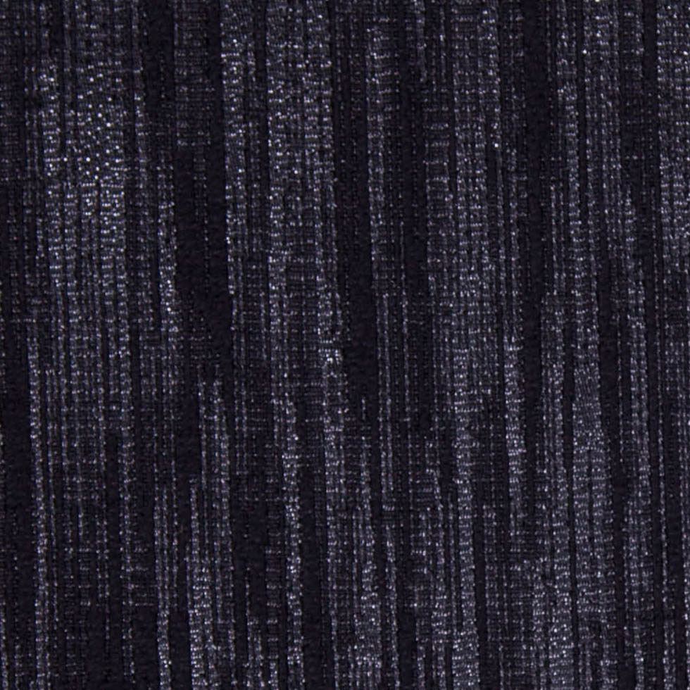 Black Metallic Striated Brocade Detail Black Metallic Striated Brocade Detail