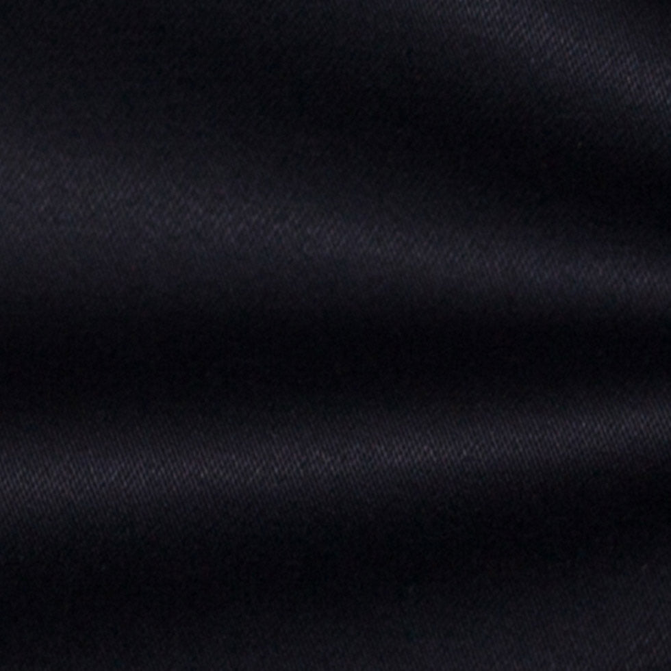 Limo Black Stretch Cotton Sateen Detail Limo Black Stretch Cotton Sateen Detail