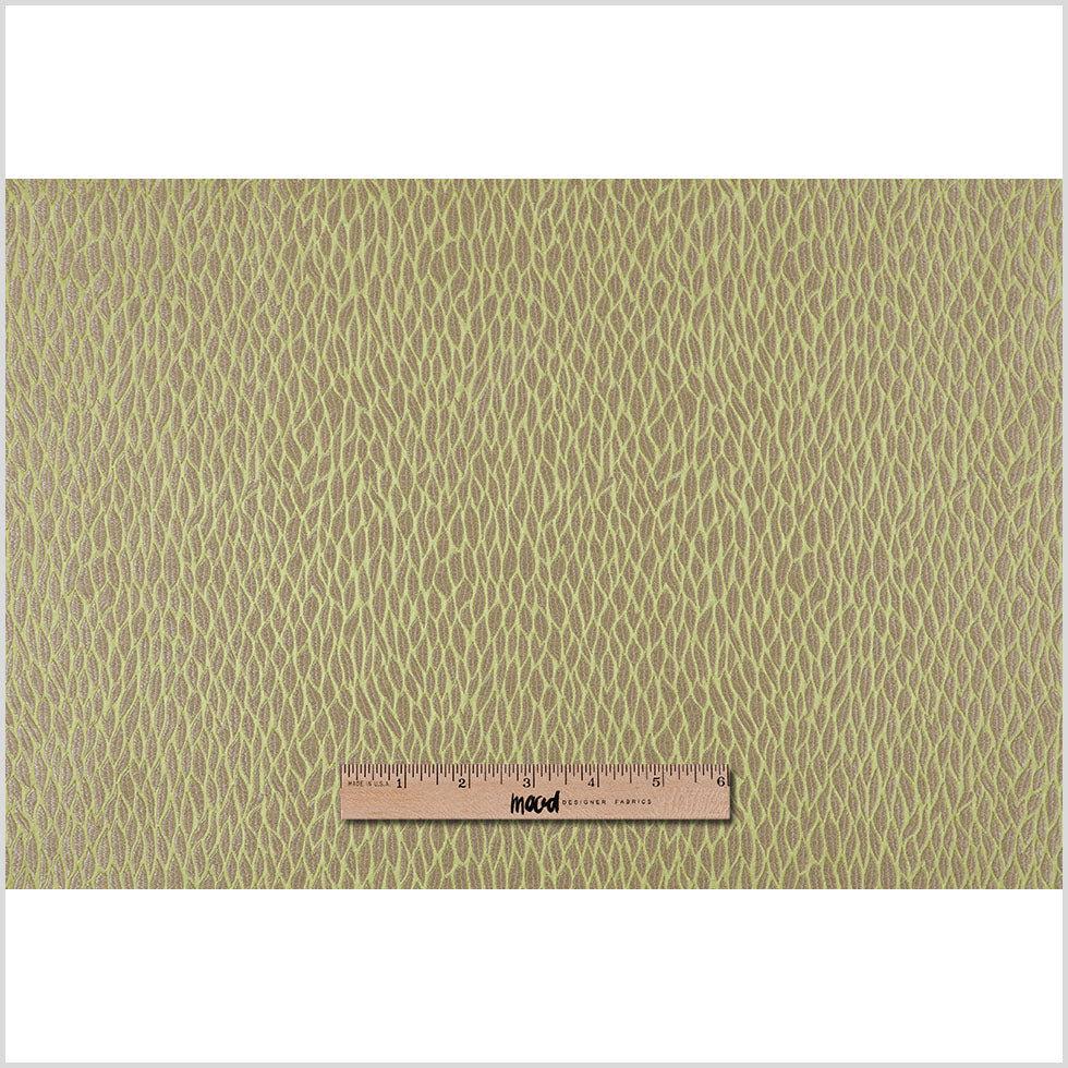 Green Small Leaves Poly Jacquard - Full Green Small Leaves Poly Jacquard - Full
