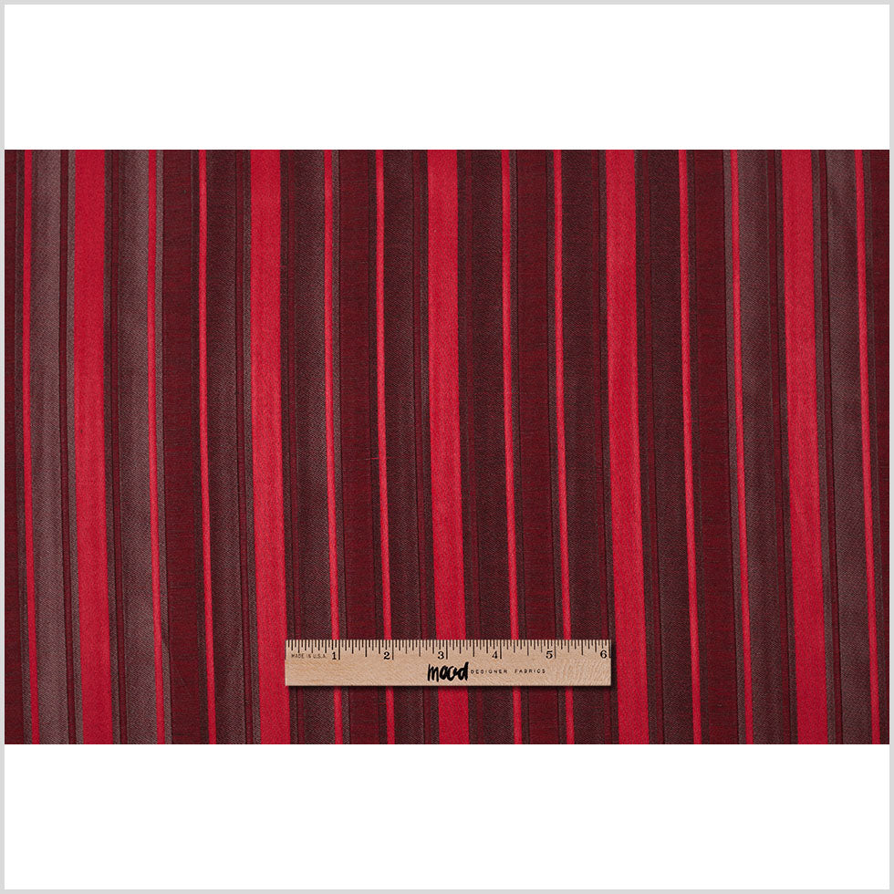 Red Satiny Textured Poly Stripes - Full Red Satiny Textured Poly Stripes - Full