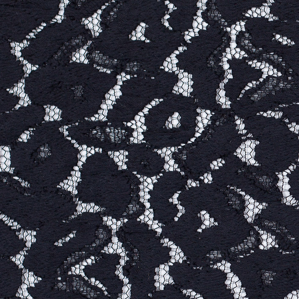 NYC Designer Black Midweight Cotton Lace Detail NYC Designer Black Midweight Cotton Lace Detail