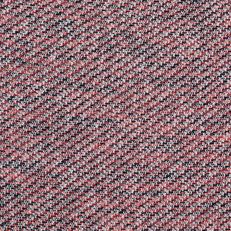 Bright Coral and Black Metallic Tweed Bright Coral and Black Metallic Tweed