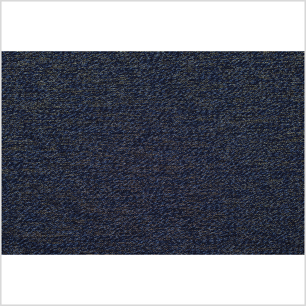 Dusky Blue, Black and Metallic Gold Novelty Woven Full Dusky Blue, Black and Metallic Gold Novelty Woven Full