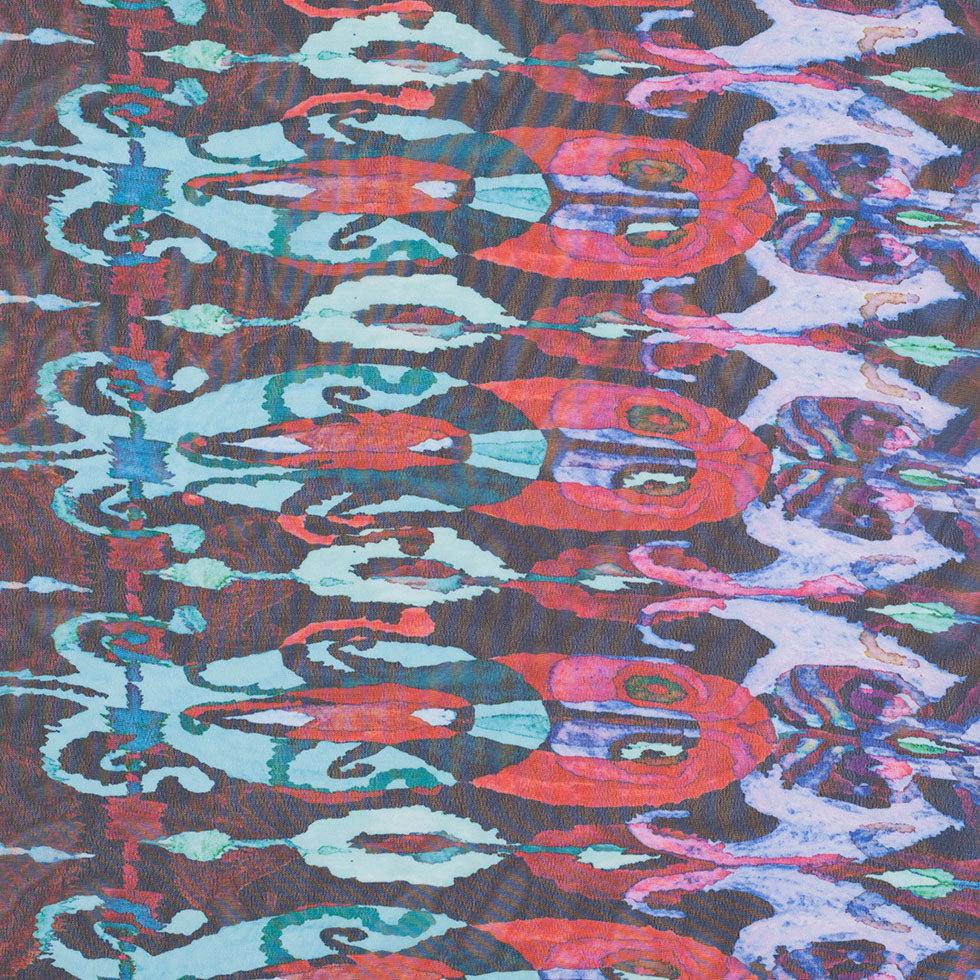 Saturated Hues/Cool Print Poly Chiffon Saturated Hues/Cool Print Poly Chiffon