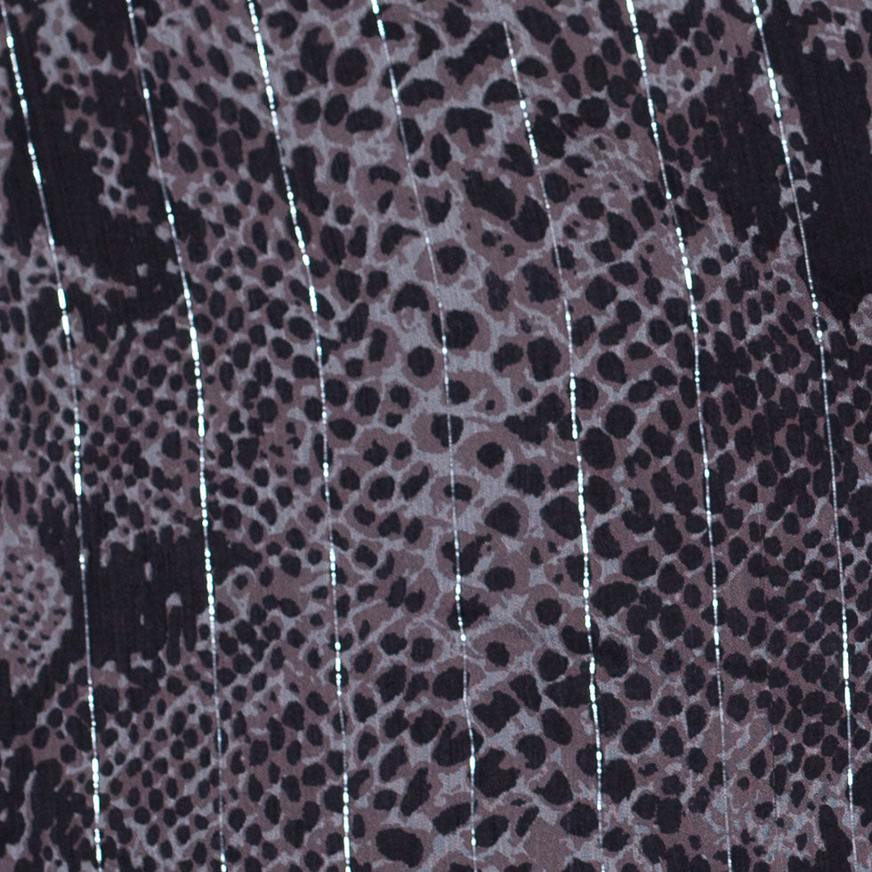 Famous Designer Reptile Silk Chiffon - Detail Famous Designer Reptile Silk Chiffon - Detail