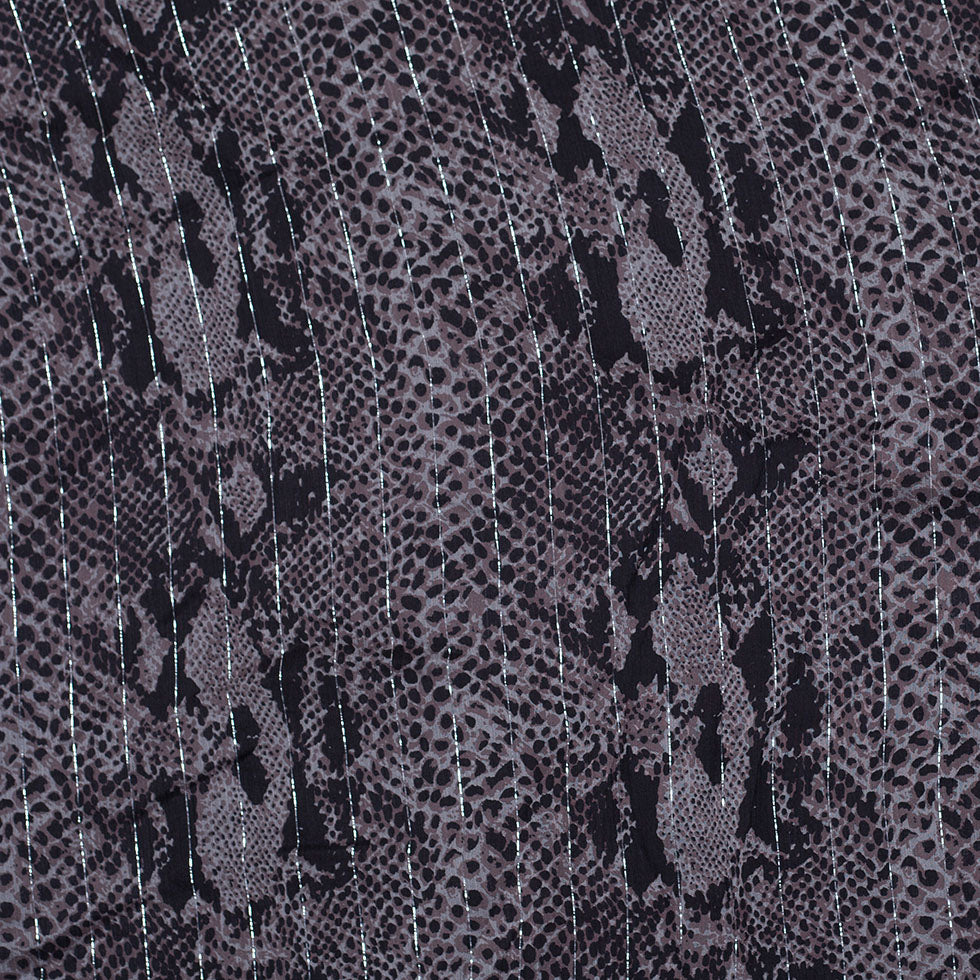 Famous Designer Reptile Silk Chiffon Famous Designer Reptile Silk Chiffon