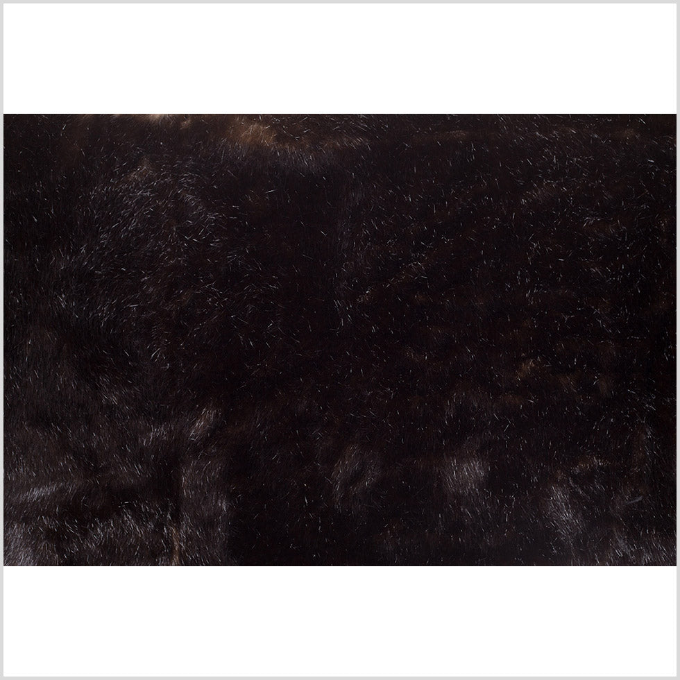 Black-Brown Faux Mink Fur - Full Black-Brown Faux Mink Fur - Full