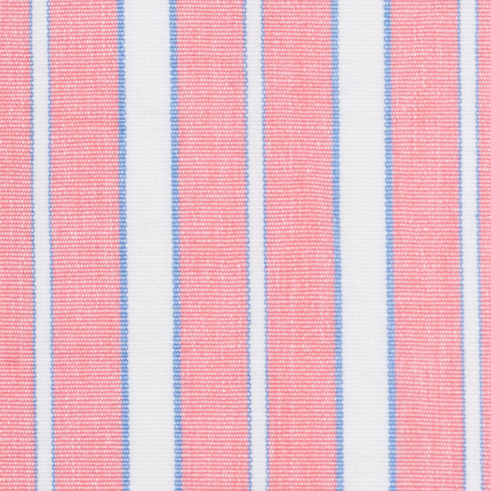 Cotton Candy Pink, Blue and White Striped Handwoven Cotton - Detail Cotton Candy Pink, Blue and White Striped Handwoven Cotton - Detail
