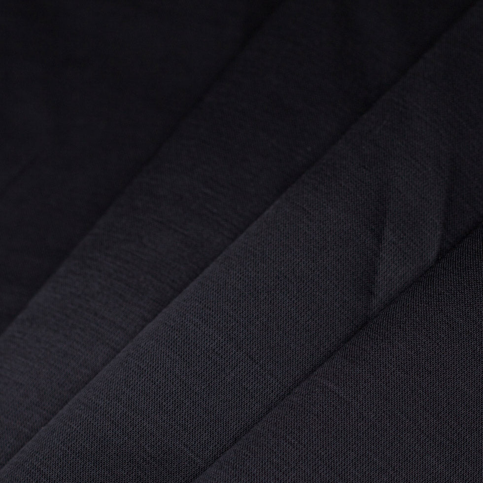Caviar Black Satin Viscose - Folded
