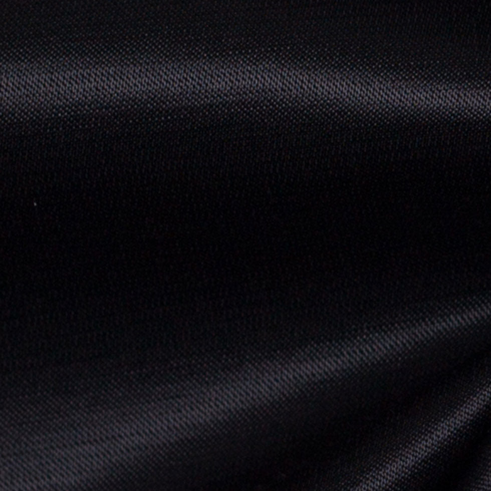 Caviar Black Satin Viscose - Detail