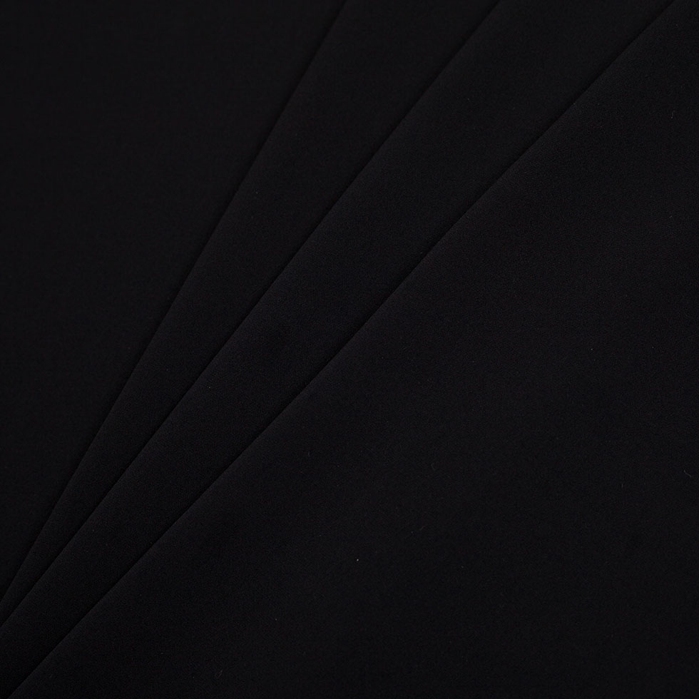 Thoery Black Heavy Stretch Silk Georgette - Folded Thoery Black Heavy Stretch Silk Georgette - Folded