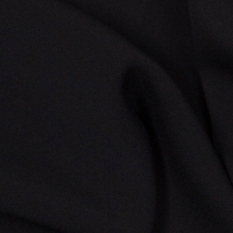 Thoery Black Heavy Stretch Silk Georgette - Detail Thoery Black Heavy Stretch Silk Georgette - Detail