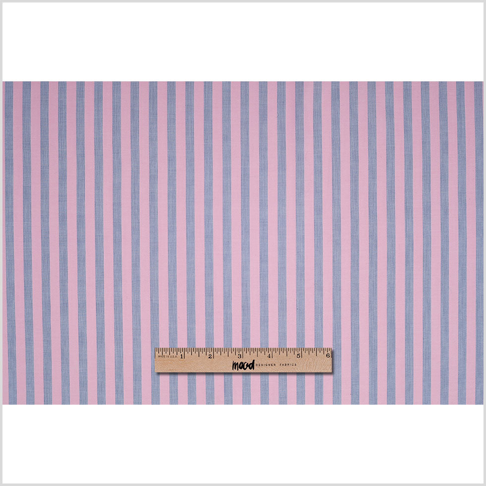 Sea Pink Striped Cotton Shirting Full Sea Pink Striped Cotton Shirting Full