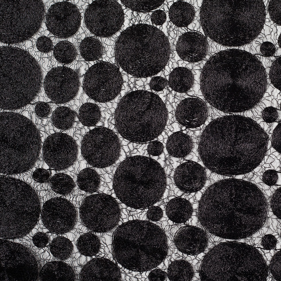 Black Polyester Novelty Lace Black Polyester Novelty Lace