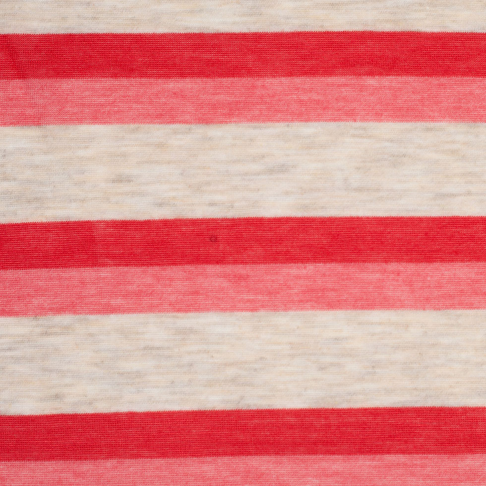 Heathered Oatmeal Striped Stretch Viscose Jersey Heathered Oatmeal Striped Stretch Viscose Jersey