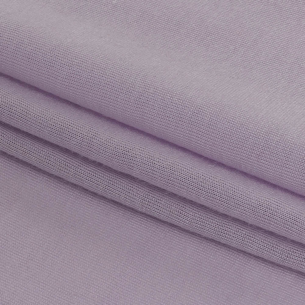 Lilac Sheer Rayon Stretch Jersey Folded Lilac Sheer Rayon Stretch Jersey Folded