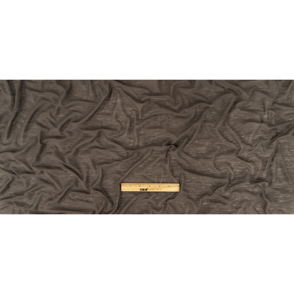 Heathered Dark Gray Sheer Rayon Jersey Full Heathered Dark Gray Sheer Rayon Jersey Full
