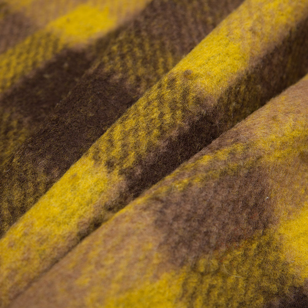 Medium Green/Brown/Black Plaid Bonded Lamb Leather and Wool - Folded Medium Green/Brown/Black Plaid Bonded Lamb Leather and Wool - Folded