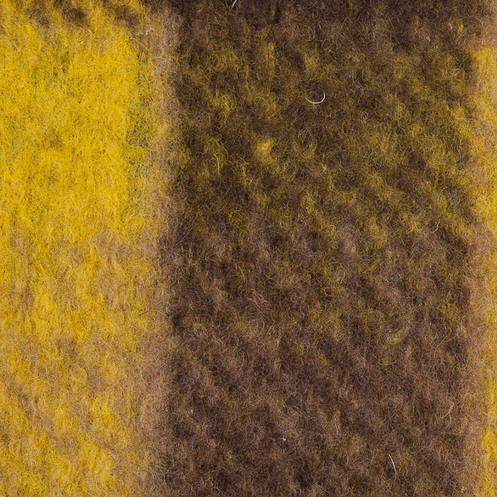 Medium Green/Brown/Black Plaid Bonded Lamb Leather and Wool - Detail Medium Green/Brown/Black Plaid Bonded Lamb Leather and Wool - Detail