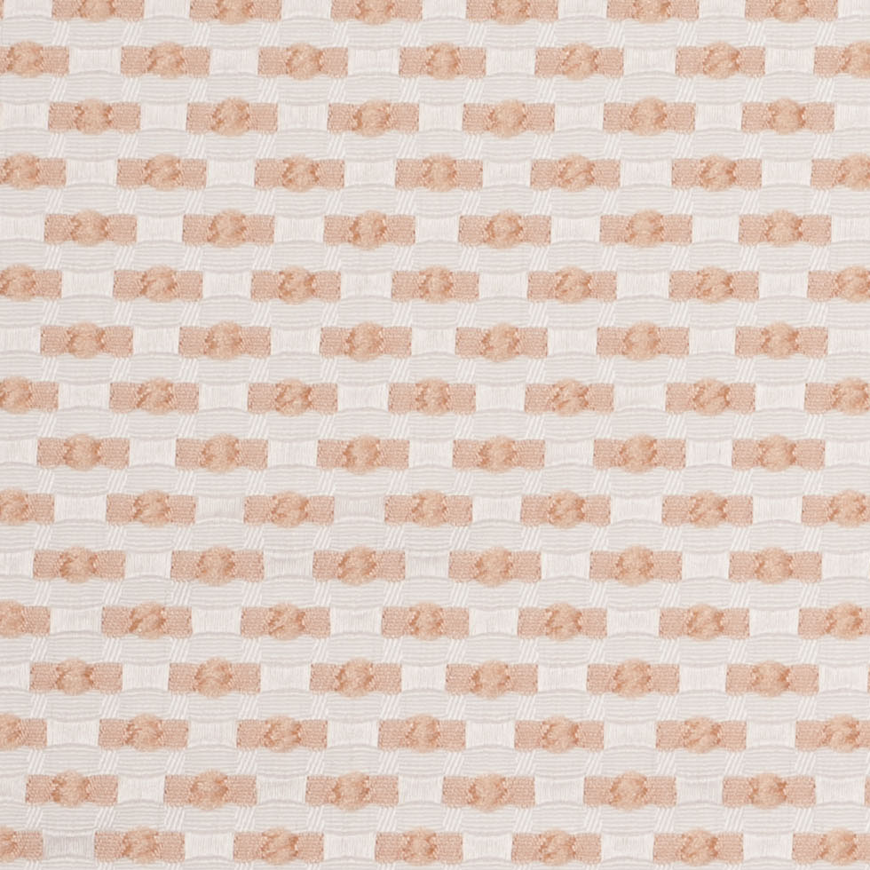 Beige on Ivory Polka Dotted Polyester Jacquard Detail Beige on Ivory Polka Dotted Polyester Jacquard Detail