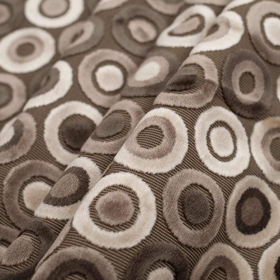 Gray/Beige Geometric Velvet Folded Gray/Beige Geometric Velvet Folded