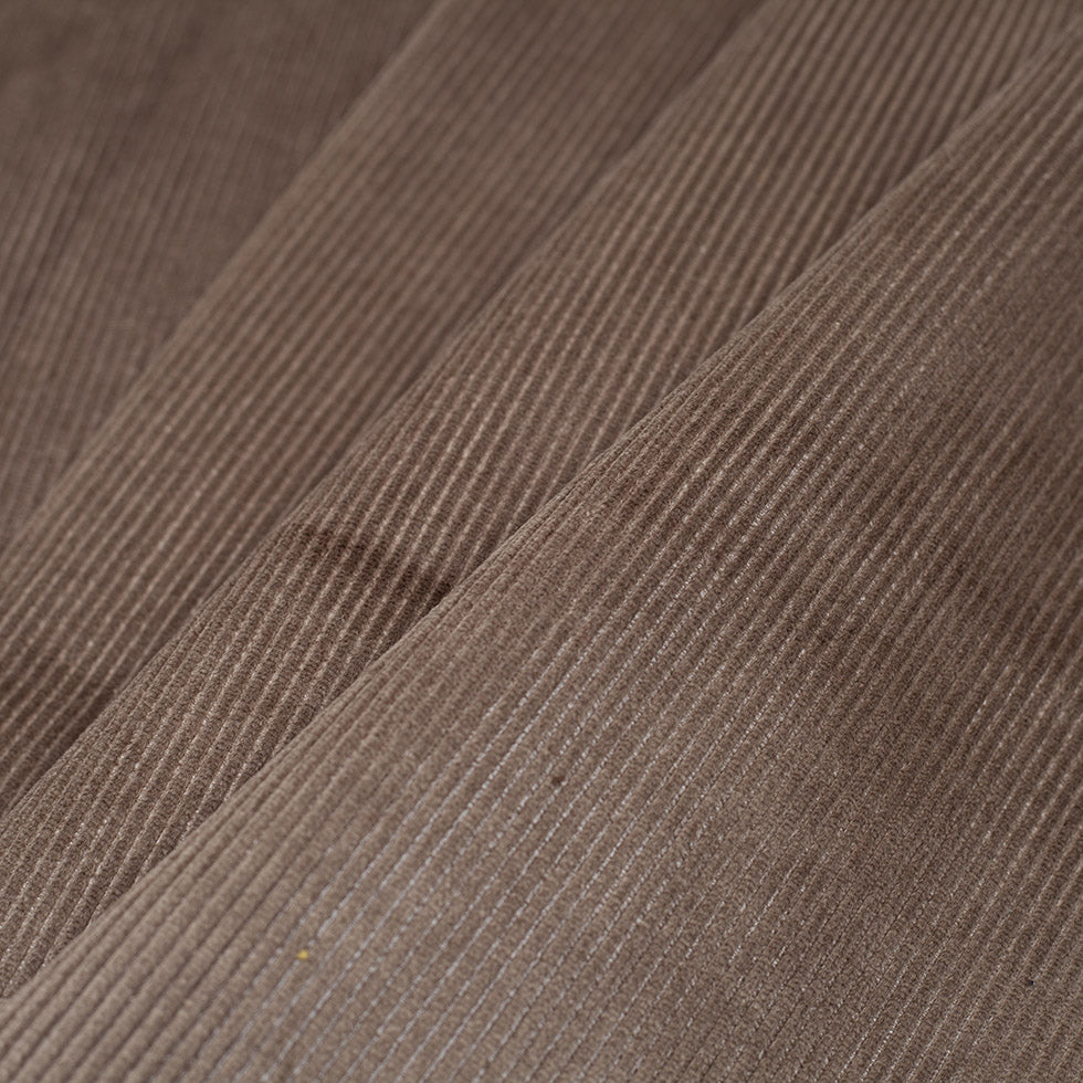 Turkish Gray Ribbed Velvet - Folded Turkish Gray Ribbed Velvet - Folded
