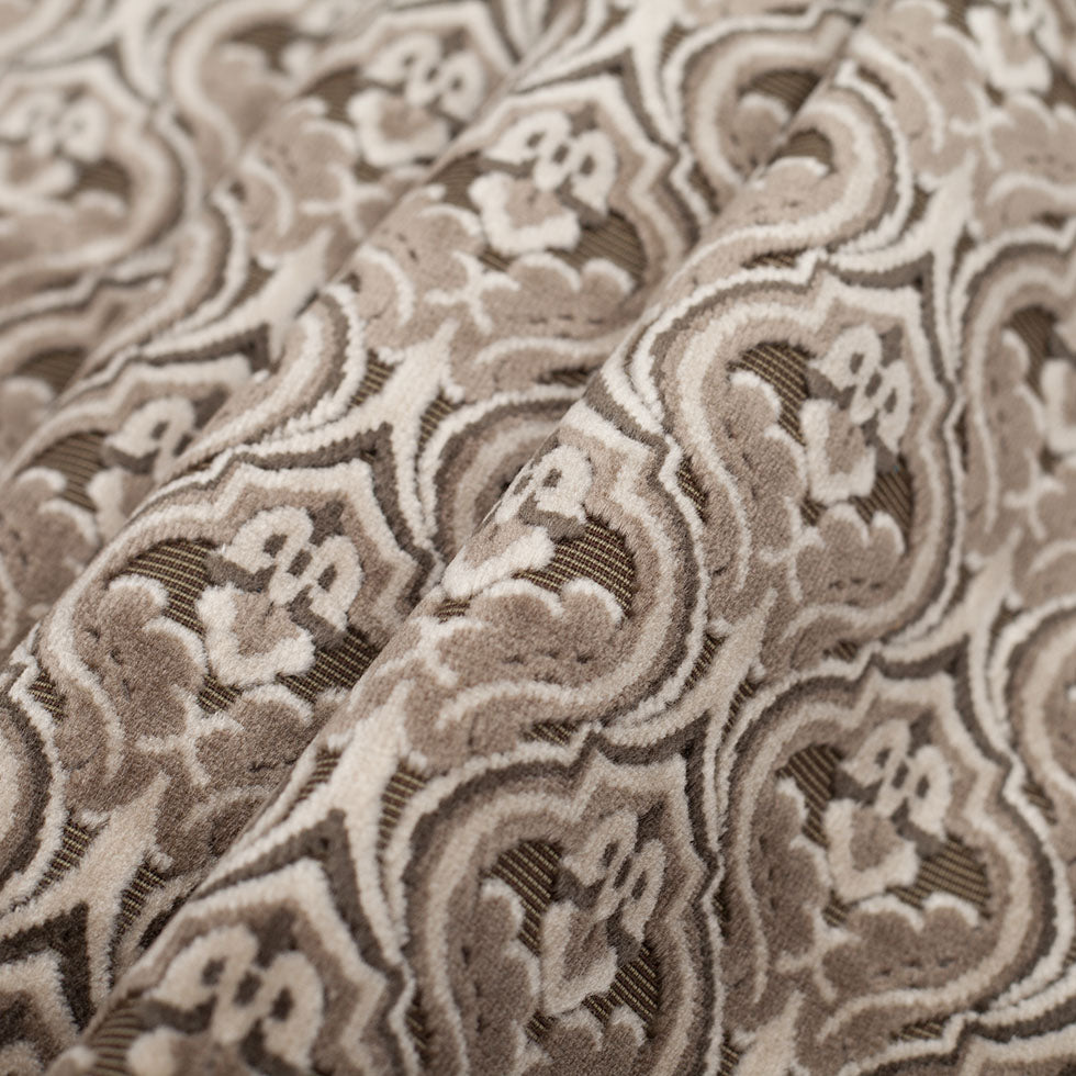 Turkish Gray/Beige Classical Velvet - Folded Turkish Gray/Beige Classical Velvet - Folded