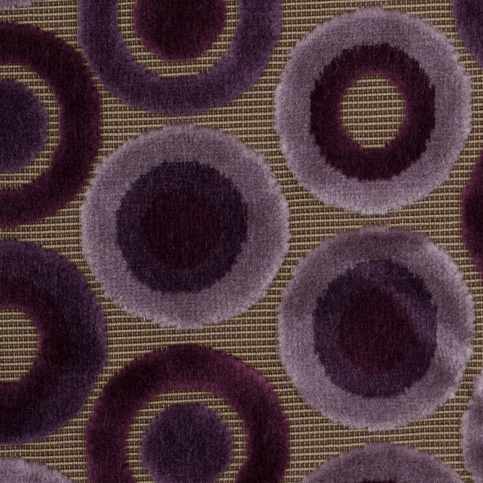 Turkish Purple Geometric Velvet - Detail Turkish Purple Geometric Velvet - Detail
