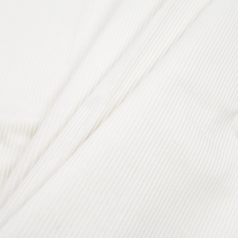 Ivory Ribbed Velvet Folded Ivory Ribbed Velvet Folded