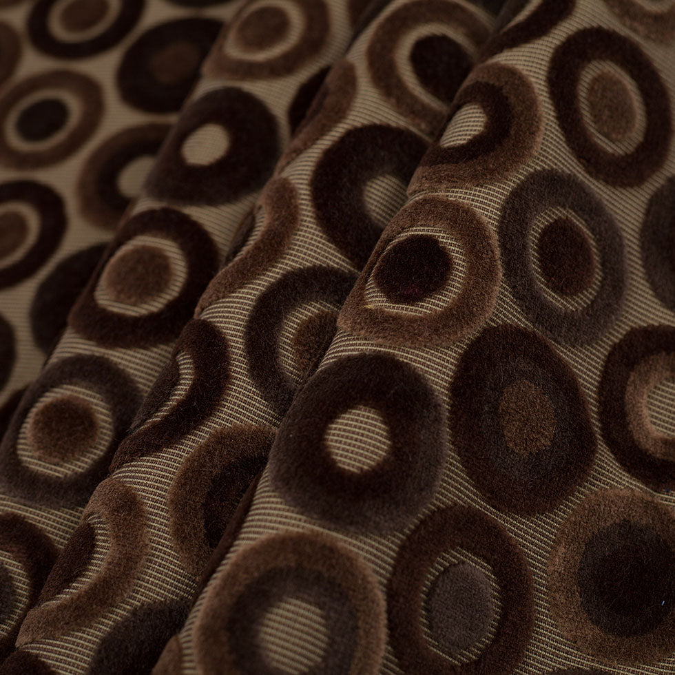Brown Geometric Velvet Folded Brown Geometric Velvet Folded