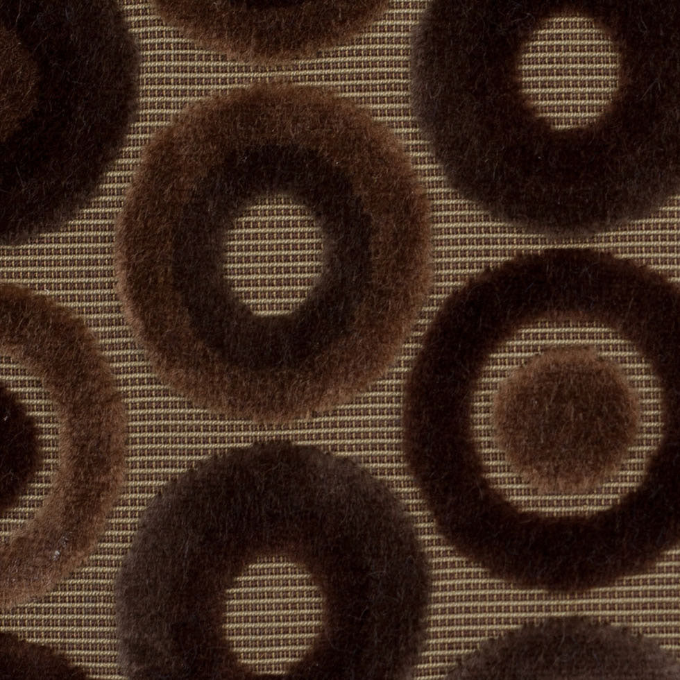 Brown Geometric Velvet Detail Brown Geometric Velvet Detail