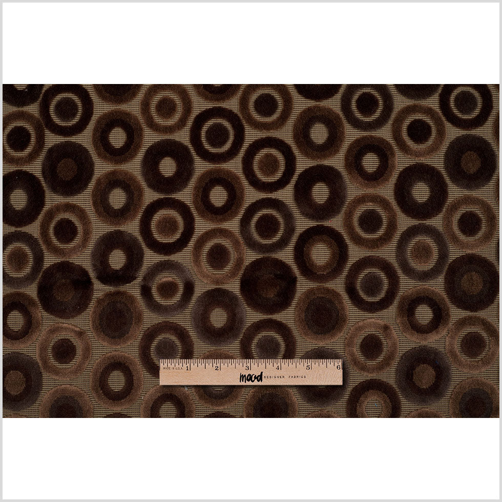 Brown Geometric Velvet Full Brown Geometric Velvet Full